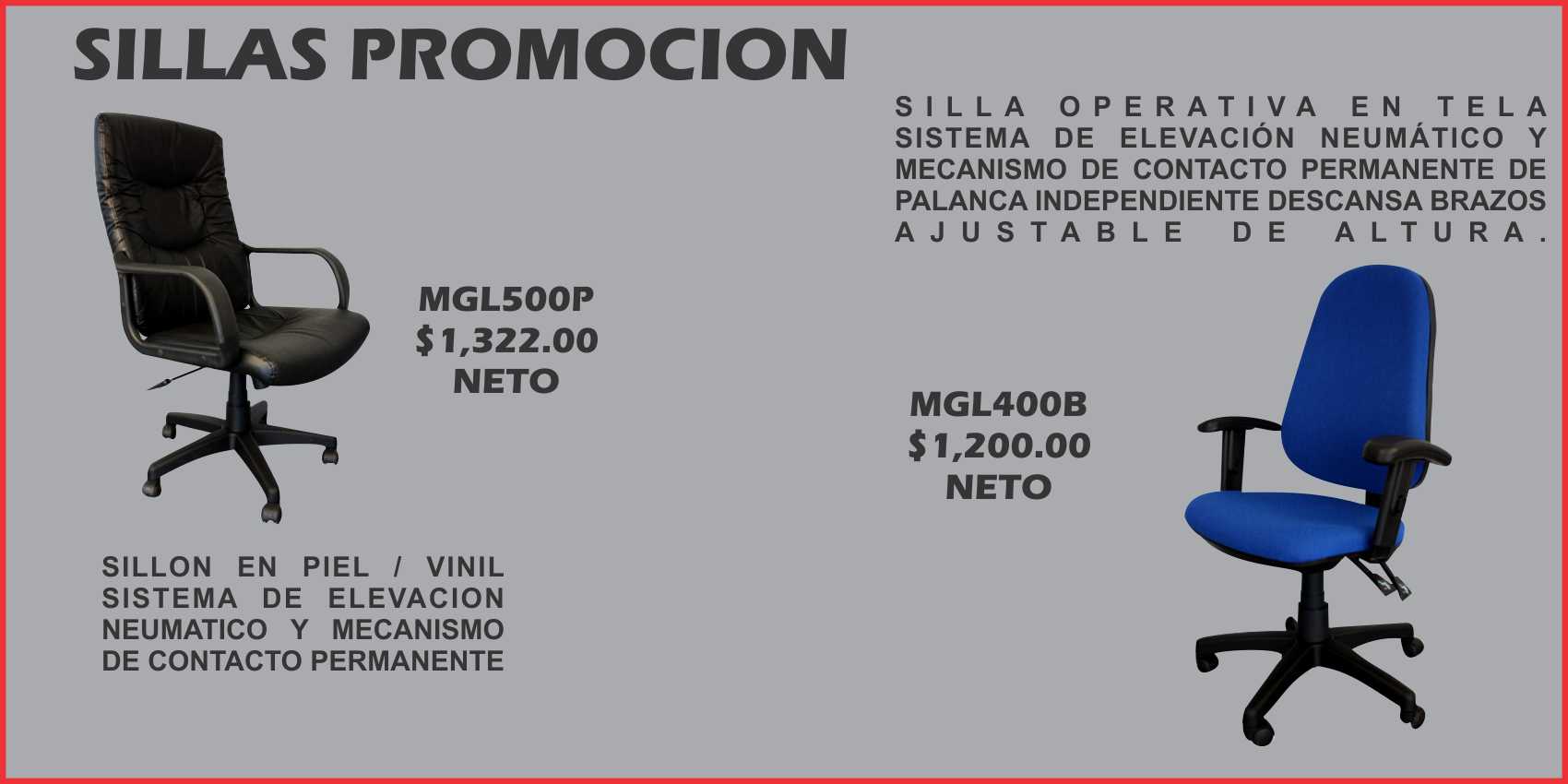 Sillas Economicas - Muebles de Oficina - MG Muebles